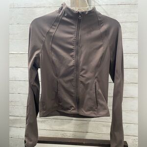 Yogalicious Lux Cocoa‎ Women's Athletic Zip Front Jacket